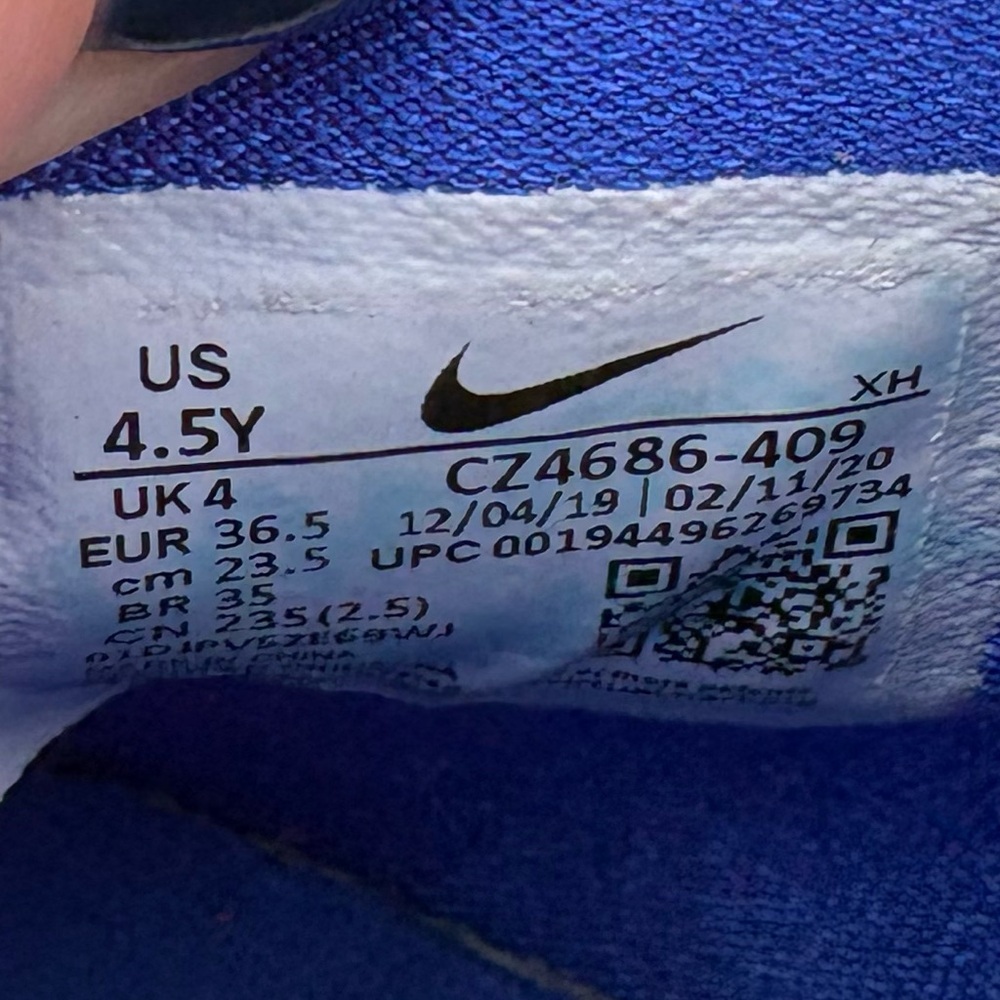 2019 Nike Kyrie Irving 6 Pool Blue Sneakers - size 4.5 - Picture 7 of 8